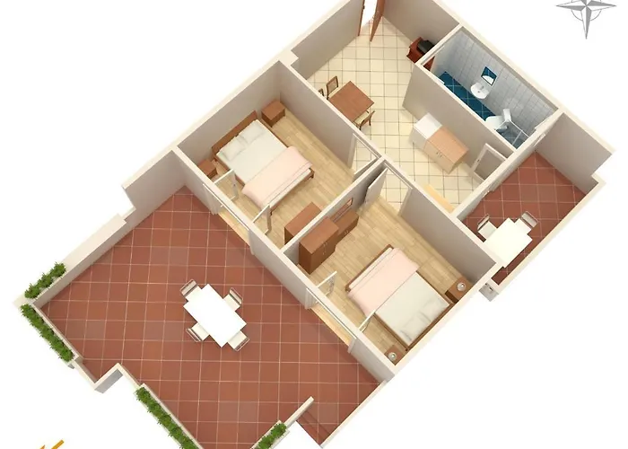 Апартаменты Family Friendly Seaside Apartments Vrsi - Mulo, Zadar - 6155 Врси